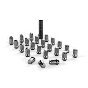 Jeep JK/TJ Spline Drive Lug Nut Kit 1/2 Inchx20 Chrome 23 pcs TeraFlex