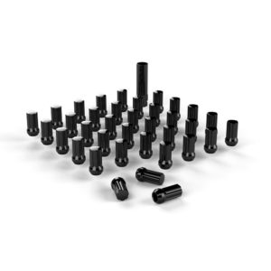 Jeep JK Spline Drive Lug Nut Kit 9/16 Inchx18 Black 36 pcs 07-18 Wrangler JK TeraFlex