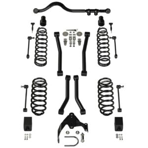 Jeep JK 2 Door 3 Inch Lift Suspension System w/ 4 Sport Flexarms and Track Bar No Shocks 07-18 Wrangler JK TeraFlex