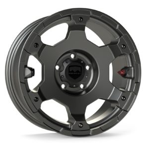 Jeep JL/JK 17 Inch Nomad Off Road Wheel 5x5 Bolt Pattern 18-Present Wrangler  JL/JK 2/4 Door Titanium Gray Base Each Teraflex