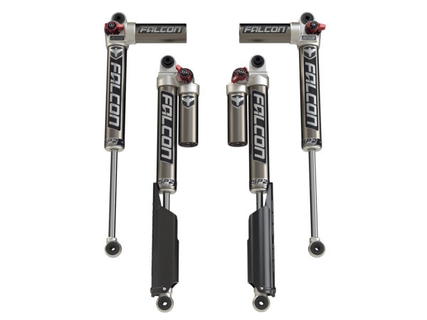 Jeep JL Piggyback Shocks Falcon SP2 3.3 Fast Adjust 2-4.5 Inch Lift All 4 For 10-Pres Wrangler JL 4 Door TeraFlex