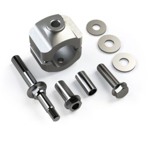 Jeep JK/JKU Steering Stabilizer Relocation Mounting Bracket Kit Stock 1-3/8 Inch Tie Rod 07-18 Wrangler JK/JKU TeraFlex