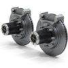 Jeep JK Front 8-Lug Full-Float Locking Hub Conversion Kit w/ Performance Slotted Rotors 07-18 Wrangler JK TeraFlex