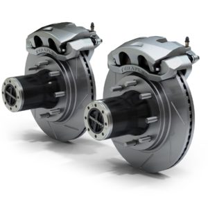 Jeep JK Front 8-Lug Full-Float Locking Hub Conversion Kit and Big Brake Kit w/ Slotted Rotors 07-18 Wrangler JK TeraFlex