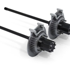 Jeep JK Rear 8-Lug Full-Float Conversion Kit w/ Performance Slotted Rotors Non-Rubicon 30-Spline 07-18 Wrangler JK TeraFlex