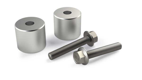 Jeep JT 1.5 Inch Rear Driveline Center Support Mount Lowering Spacer Kit TeraFlex